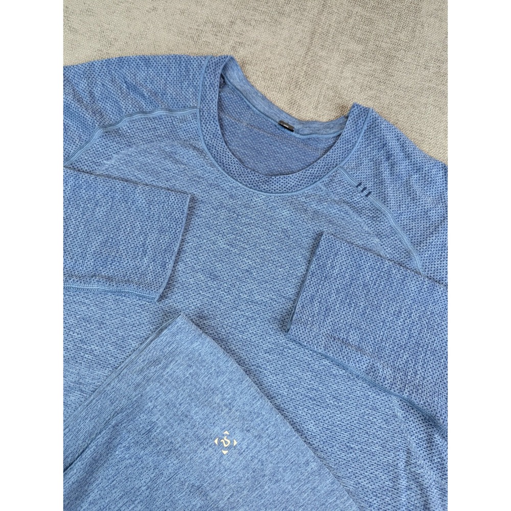 Lululemon Shirt Mens S Blue Metal Vent Tech Long Sleeve Performance Activewear